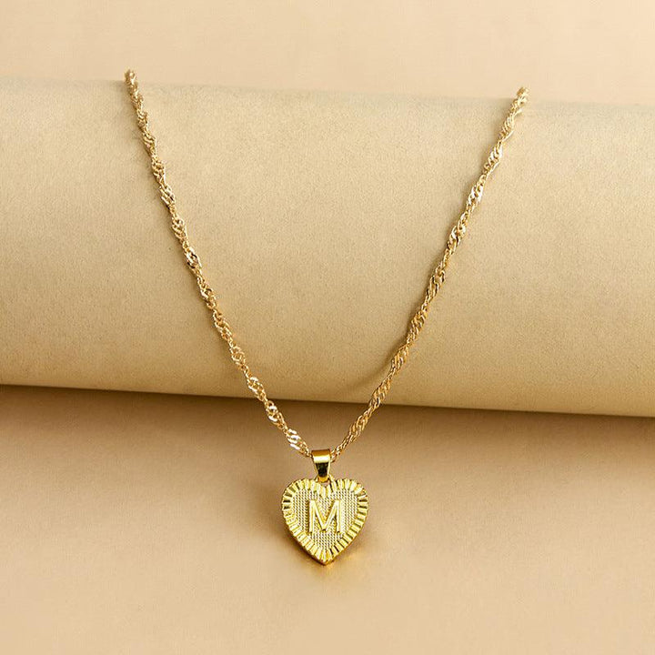 Isabelle - Initiaal Hart Hanger Ketting