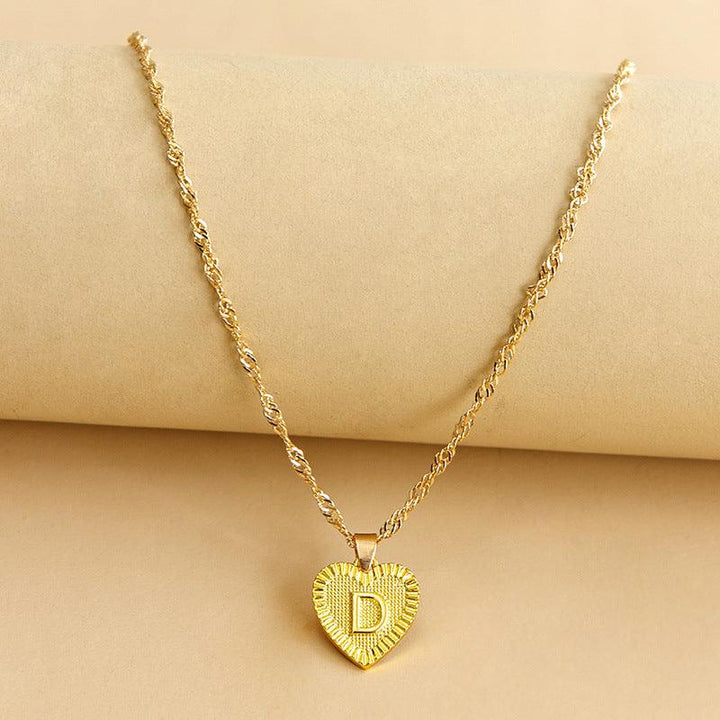 Isabelle - Initiaal Hart Hanger Ketting