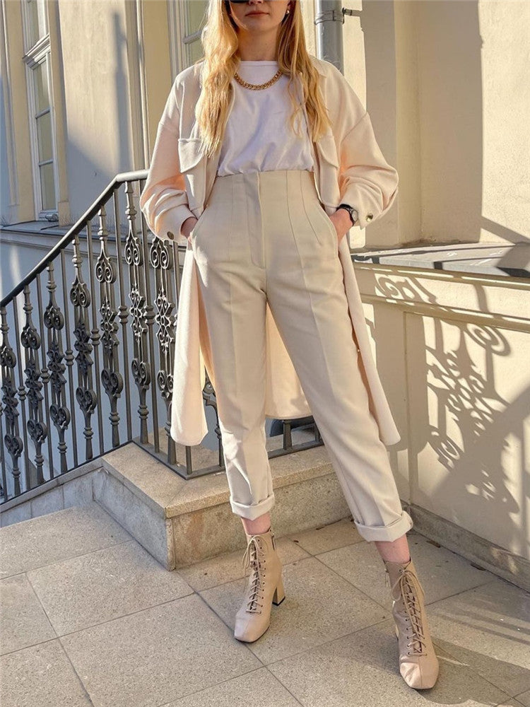 Aria - High Waist Streetwear Trousers