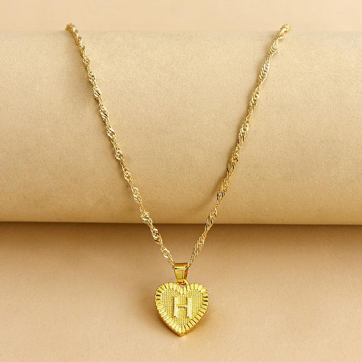 Isabelle - Initiaal Hart Hanger Ketting