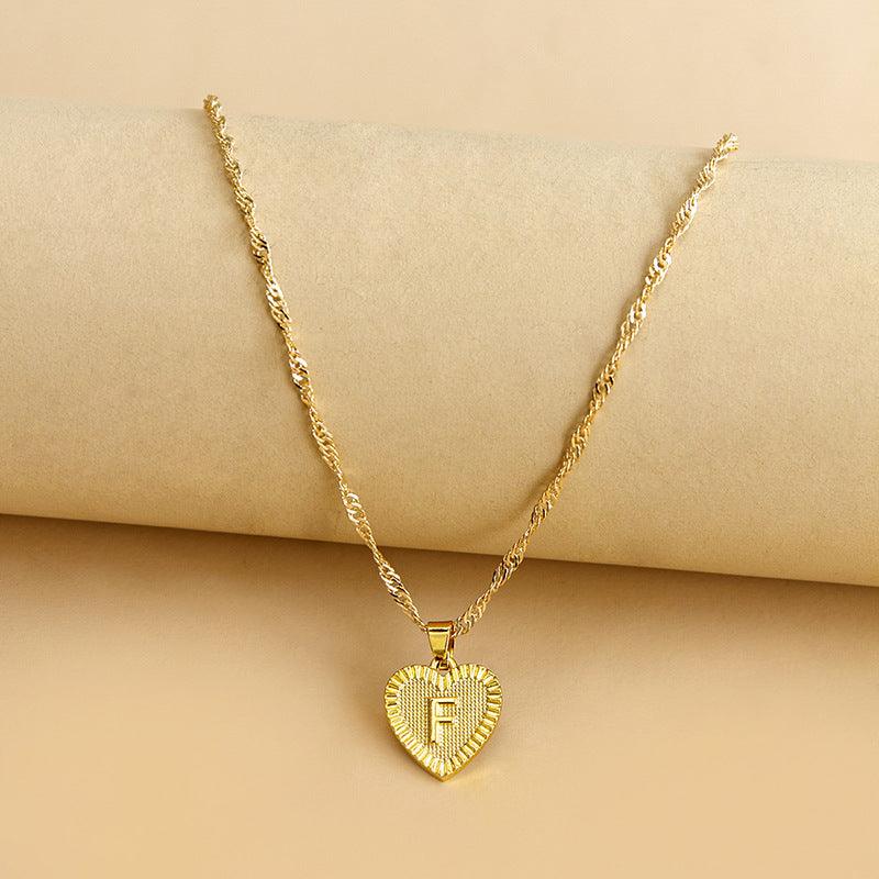 Isabelle - Initiaal Hart Hanger Ketting