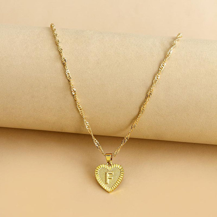 Isabelle - Initiaal Hart Hanger Ketting