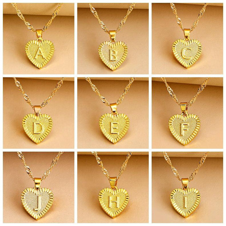 Isabelle - Initiaal Hart Hanger Ketting