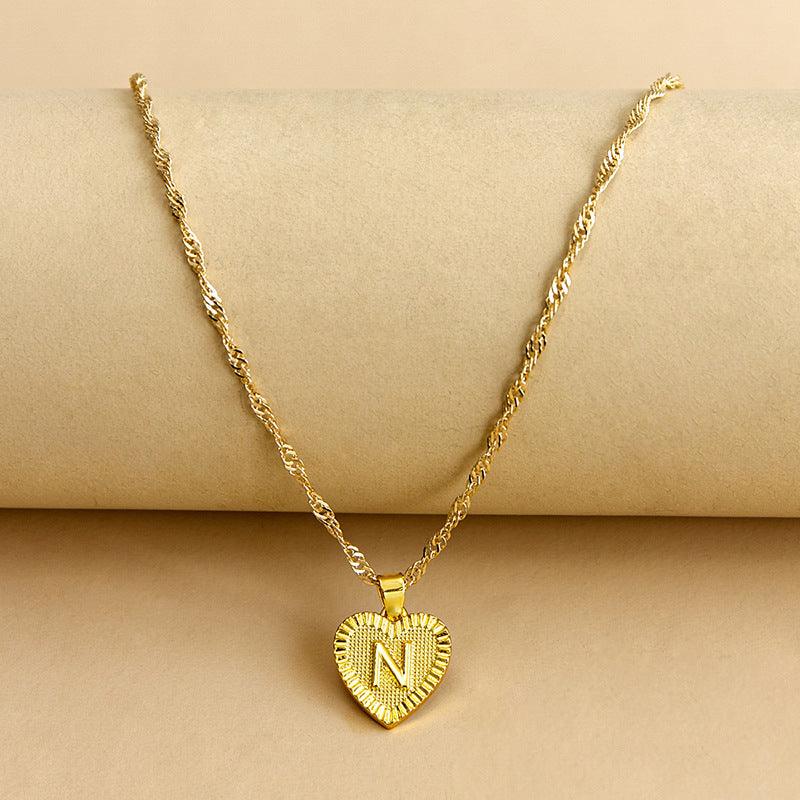 Isabelle - Initiaal Hart Hanger Ketting