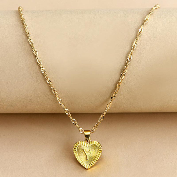 Isabelle - Initiaal Hart Hanger Ketting