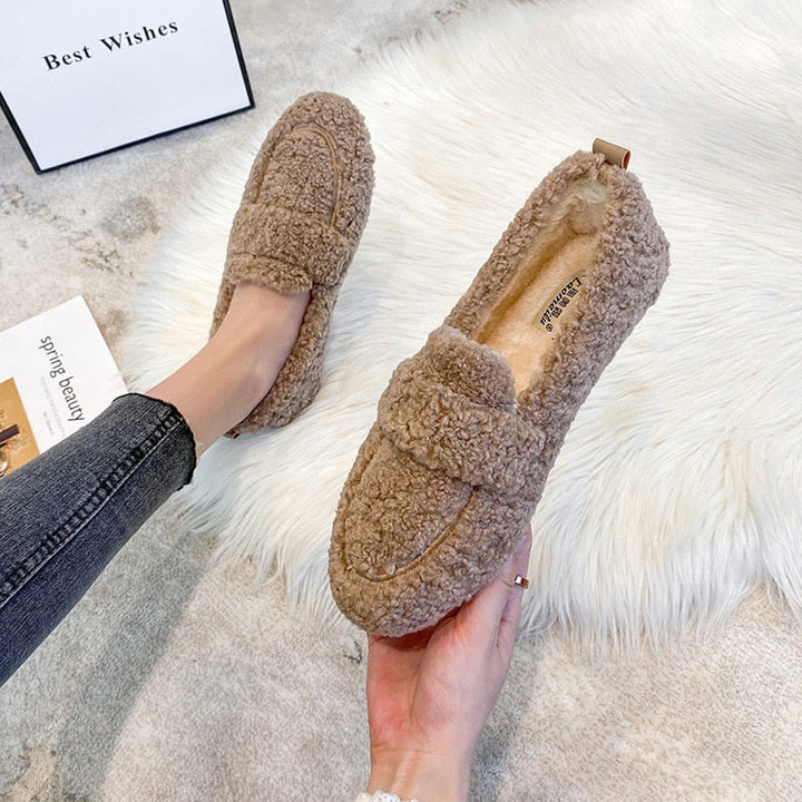 Renée | Comfy Krullende wollen schoenen