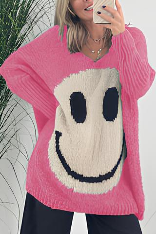 Lilly | Elegante smiley trui met lange mouwen