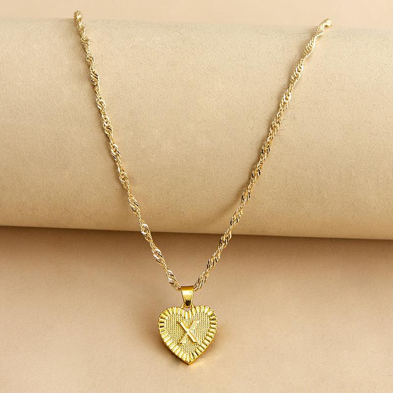 Isabelle - Initiaal Hart Hanger Ketting