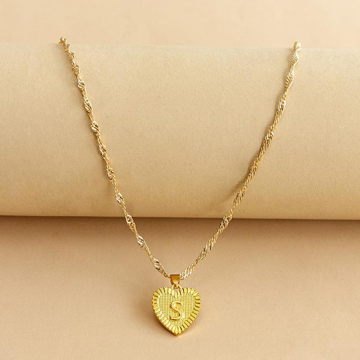 Isabelle - Initiaal Hart Hanger Ketting