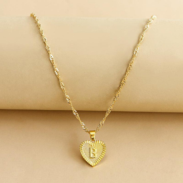 Isabelle - Initiaal Hart Hanger Ketting