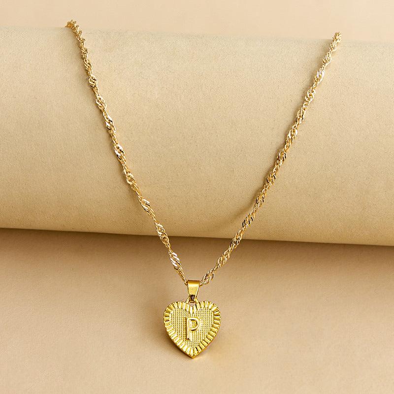 Isabelle - Initiaal Hart Hanger Ketting