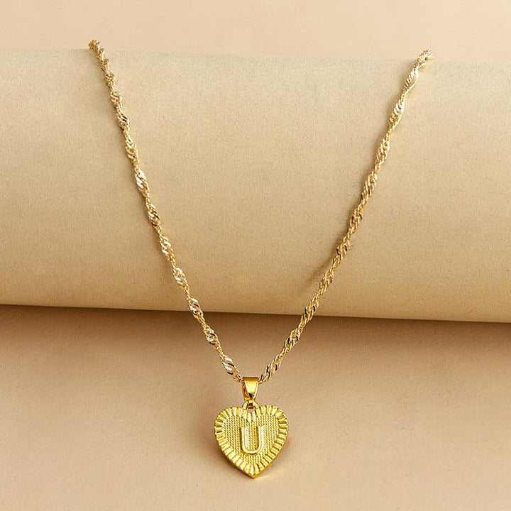 Isabelle - Initiaal Hart Hanger Ketting