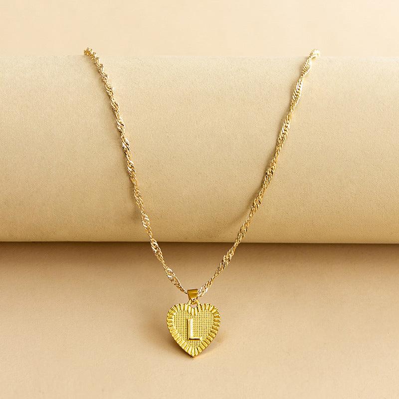 Isabelle - Initiaal Hart Hanger Ketting