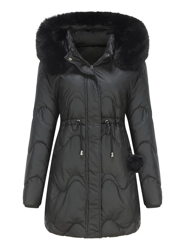 Amanda | Elegante gevoerde Dames winter jas